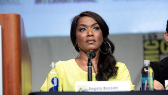 Angela Bassett speaking at the 2015 San Diego Comic Con International, for 