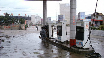 Gasoline Station at Anshun, China