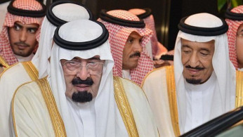 King Abdullah and younger brother Crown Prince Salman bin Abdulaziz al Saud of Saudi Arabia