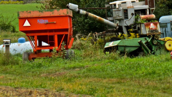 US farm silos and machinery