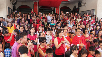 A Chinese crowd