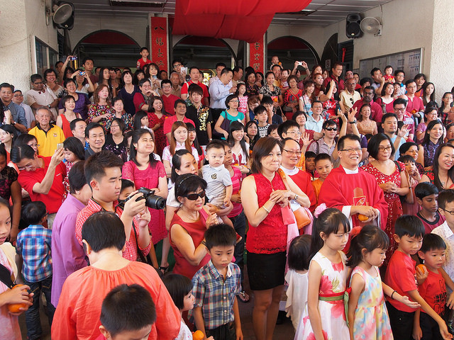 A Chinese crowd