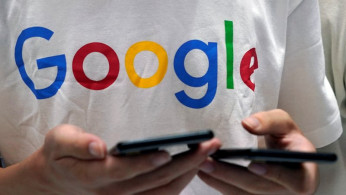 A Google sign is seen during the China Digital Entertainment Expo and Conference (ChinaJoy) in Shanghai