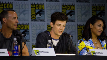 Cavanagh, Grant Gustin & Candice Patton