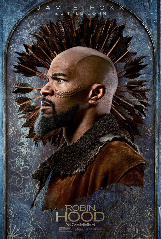 Jamie Foxx plays Little John in the upcoming film "Robin Hood."