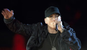 A gossip magazine reported Eminem fears the National Security is spying on him.