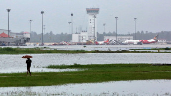 The flooded Cochin International Airport