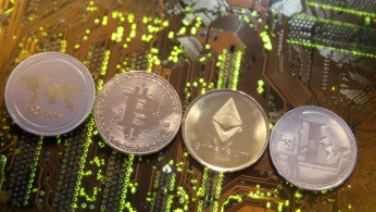 Representations of the Ripple, Bitcoin, Etherum and Litecoin virtual currencies