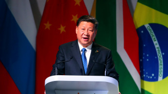 China's President Xi Jinping speaks at the BRICS Summit in Johannesburg
