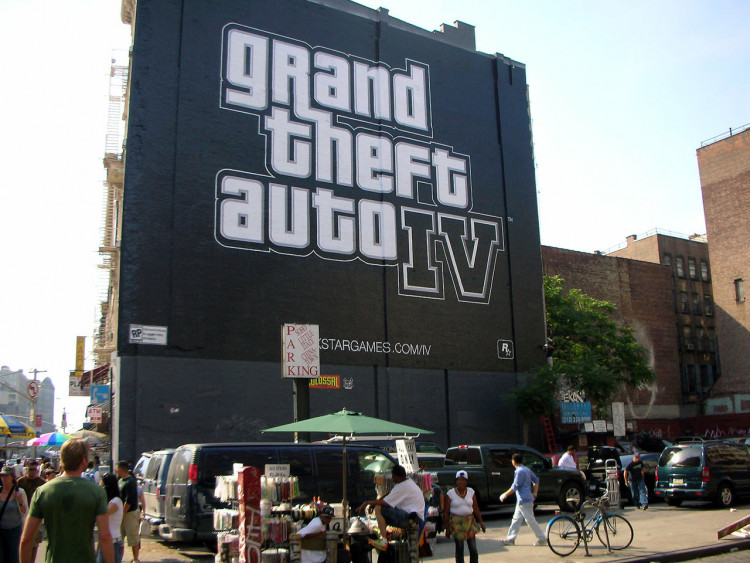 Mural ad GTA IV NYC