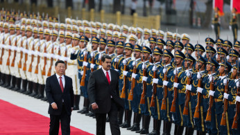 Chinese President Xi Jinping and Venezuela's President Nicolas Maduro