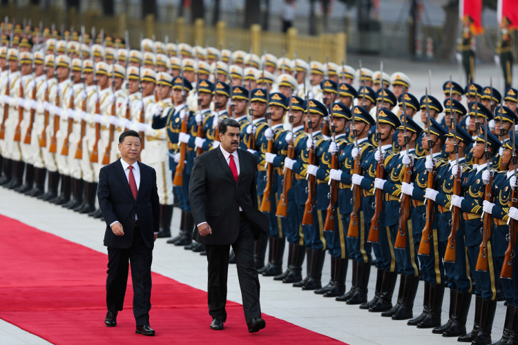 Chinese President Xi Jinping and Venezuela's President Nicolas Maduro