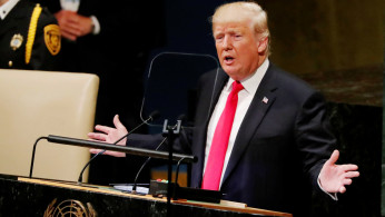U.S. President Trump addresses the 73rd session of the United Nations General Assembly at U.N. headquarters in New York