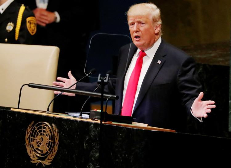 U.S. President Trump addresses the 73rd session of the United Nations General Assembly at U.N. headquarters in New York