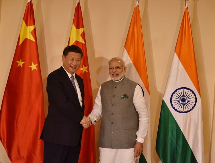 Prime Minister Narendra Modi meeting with President Xi Jinping