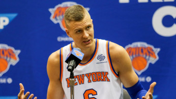 New York Knicks forward/center Kristaps Porzingis