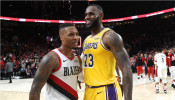 Damian Lillard and LeBron James