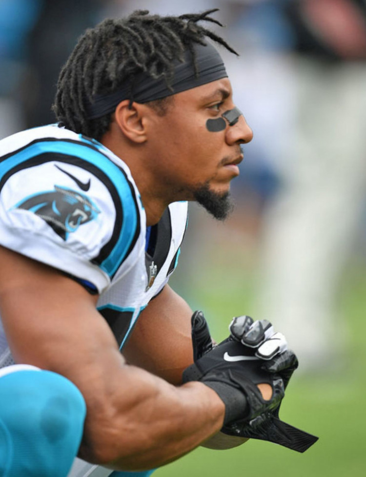 Eric Reid with Panthers