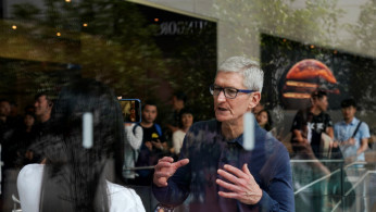 Apple CEO Tim Cook In Apple Store In Shanghai