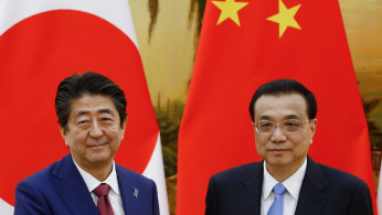 Chinese Premier Li Keqiang and Japanese Prime Minister Shinzo Abe