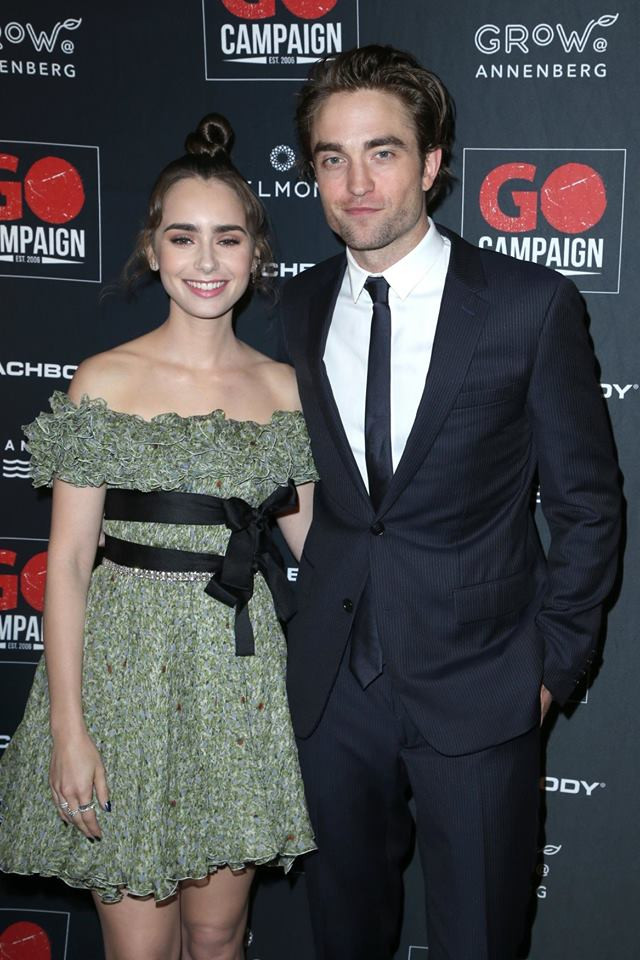 Lily Collins and Robert Pattinson (L-R)