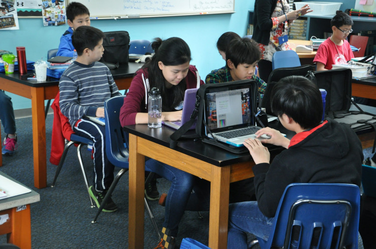 Classroom In A School In China