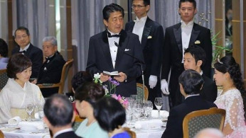 As to the next chapter of former Princess Ayako and husband Kei Moriya's journey to a happily ever after, the newly wedded couple attended a wedding banquet a day after they celebrated their wedding.