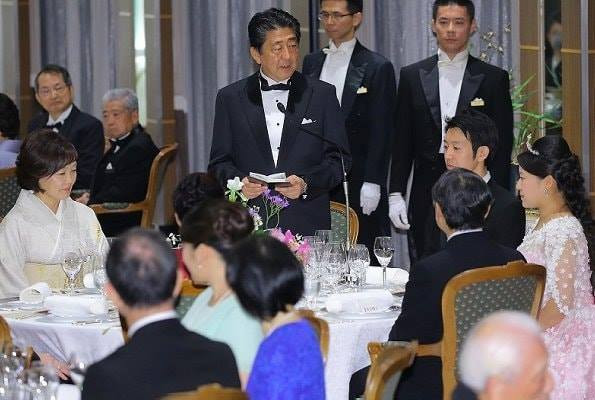 As to the next chapter of former Princess Ayako and husband Kei Moriya's journey to a happily ever after, the newly wedded couple attended a wedding banquet a day after they celebrated their wedding.