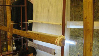 Silk weaving