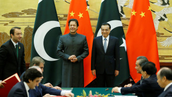 Pakistani Prime Minister Imran Khan and China's Premier Li Keqiang