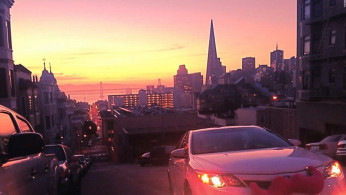 Lyft's pink car mustache