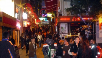 Party street in Hong Kong