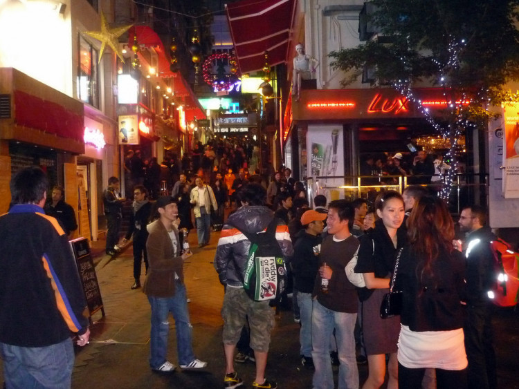 Party street in Hong Kong
