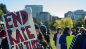 A series of protests is now happening in Ireland as a jury used a 17-year-old teenager's underwear to defend a man accused of raping her.