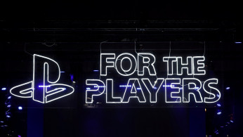 The Sony Playstation logo is seen at the Paris Games Week (PGW), a trade fair for video games in Paris