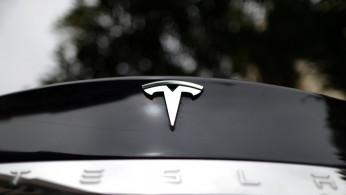 A Tesla showroom is seen in Santa Monica