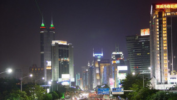 Shenzhen on a Busy Night
