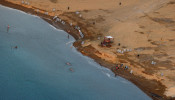 Israel's Environmental Protection Ministry reported that the Dead Sea is receding at a four feet rate every year.