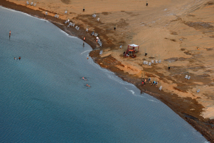 Israel's Environmental Protection Ministry reported that the Dead Sea is receding at a four feet rate every year.