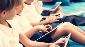 children on gadgets