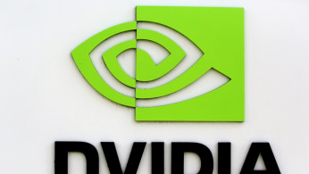 The logo of technology company Nvidia is seen at its headquarters in Santa Clara