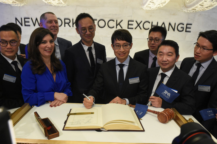 Cussion Kar Shun Pang, CEO of Tencent Music Entertainment  at New York Stock Exchange