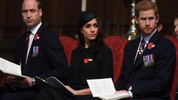 Prince Harry, Prince William and Meghan Markle