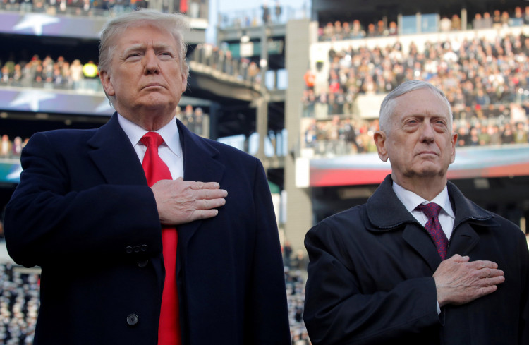 U.S. President Trump and U.S. Defense Secretary Mattis