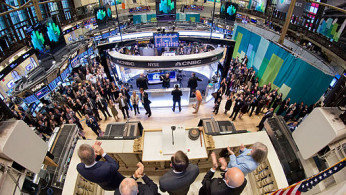 Director Petraeus rings opening bell at NY Stock Exchange