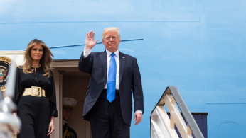 Trump at King Khalid International Airport