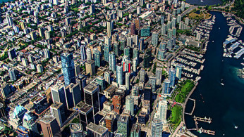 Vancouver aerial view