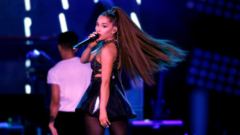 Ariana Grande performs