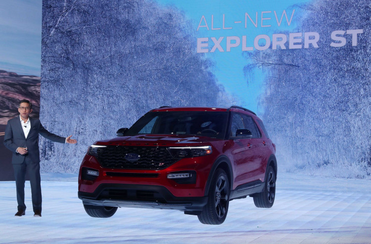 Ford Explorer ST is revealed at the North American International Auto Show in Detroit, Michigan