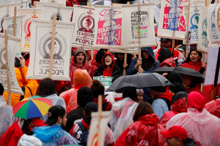 Public school teachers go on strike in Los Angeles